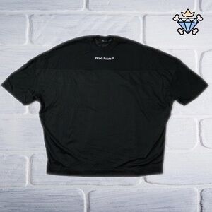 MENS DARK FUTURE MESH OVERSIZED TEE SIZE XS STREETWEAR LOUNGEWEAR